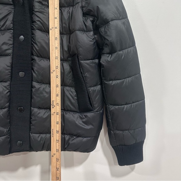 REBECA MINKOFF Women's Black Water Resistant Ribber Trim Puffer Jacket Sz S NWT - Picture 12 of 12